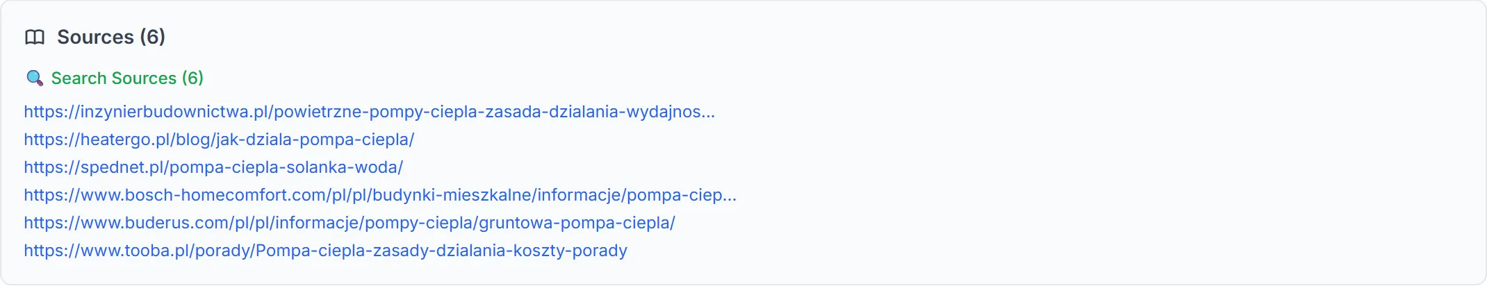 List of sources used in the article